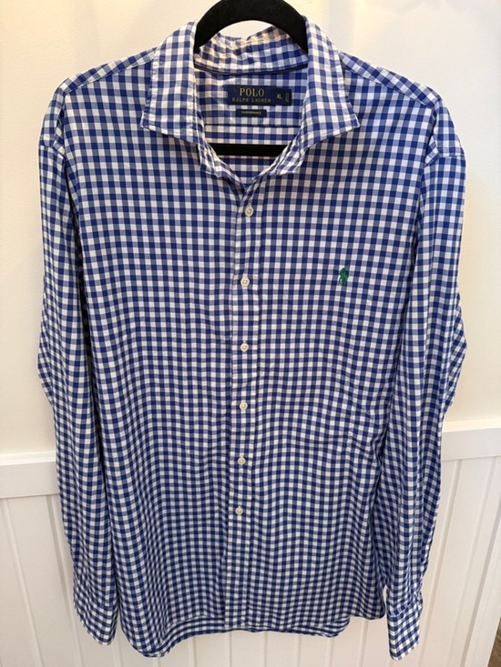 Polo Ralph Lauren Other - Polo Ralph Lauren Men’s XL Blue Gingham Performance Button Down Shirt Stretch